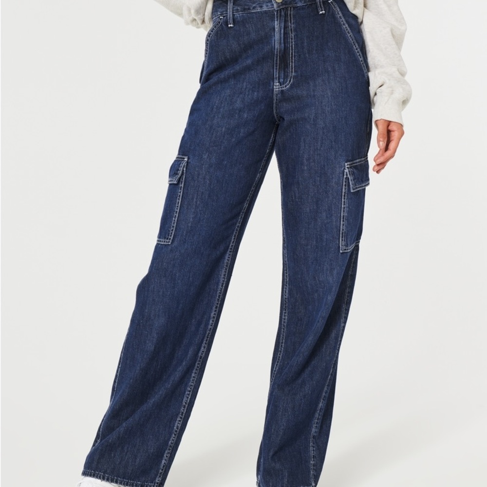 Hollister vintage baggy high rise cargo jean - Picture 8 of 8